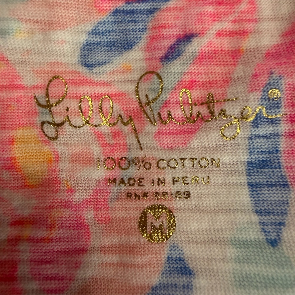 Lilly Pulitzer Vibrant Pink and Blue Tunic - Picture 9 of 10